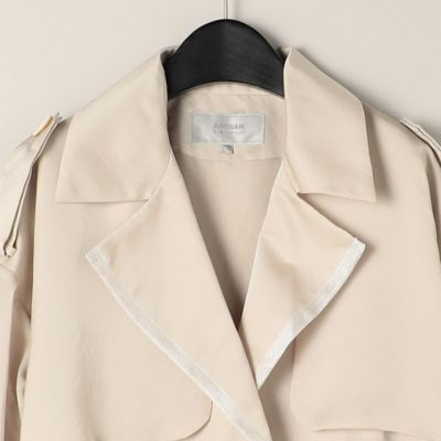 シアーサテン トレンチコート（0807MY01） | ARTISAN (Women