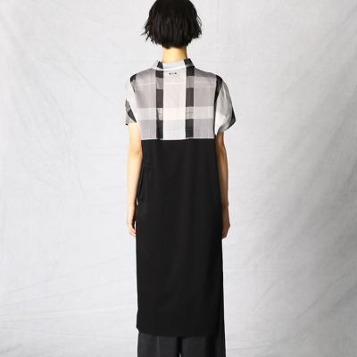 タータンチェックロングシャツ（０８０８ＨＴ０９）