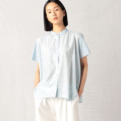 ＜ARTISAN (Women)＞ペイズリー更紗　ギャザーブラウス（０８１０ＢＣ１１）