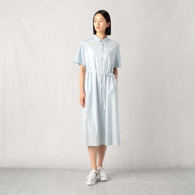 ＜ARTISAN (Women)＞ペイズリー更紗　シャツワンピース（０８１０ＯＣ０６）