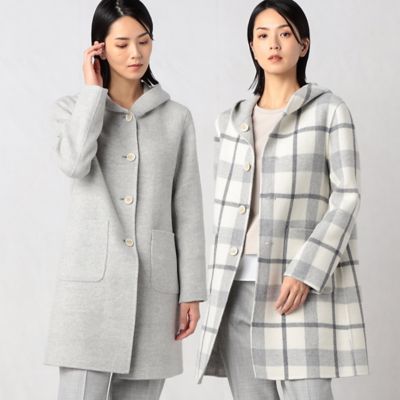 ＜ARTISAN (Women)＞【リバーシブル】エアファブリバー　ウールコート（０８１０ＷＡ０１）