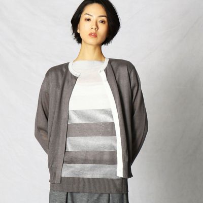 ＜ARTISAN (Women)＞【吸水性／速乾性】コンパクト　ニットカーディガン（０８１１ＩＴ１８）