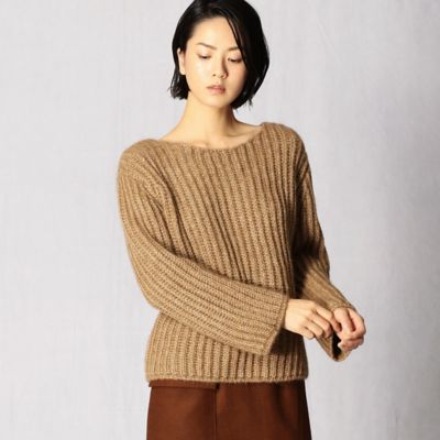 ＜ARTISAN (Women)＞畦編み　ニットプルオーバー（０８１１ＩＷ１６）