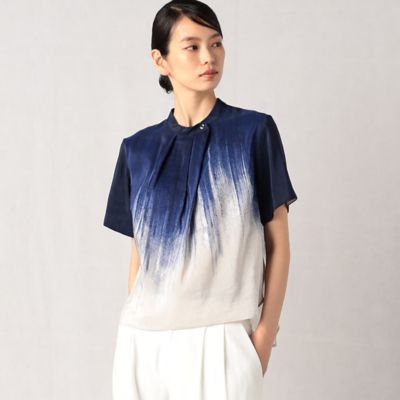 ＜ARTISAN (Women)＞リネンサマー　タックブラウス（０８１２ＢＣ１５）