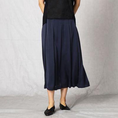 ＜ARTISAN (Women)＞サテンビンテージタック　スカート（０８１２ＦＹ０６）