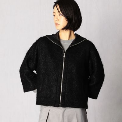 ＜ARTISAN (Women)＞フード付き　Ａラインショートブルゾン（０８１４ＶＷ０５）