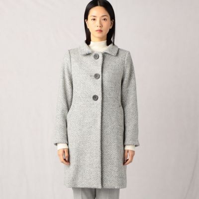 ヘリンボーンツイード クラシカルコート（0814WA02