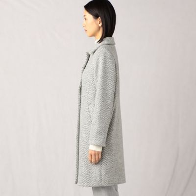 ヘリンボーンツイード クラシカルコート（0814WA02