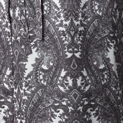 更紗柄プリント　七分袖ロングシャツ（０８１６ＨＹ１６）