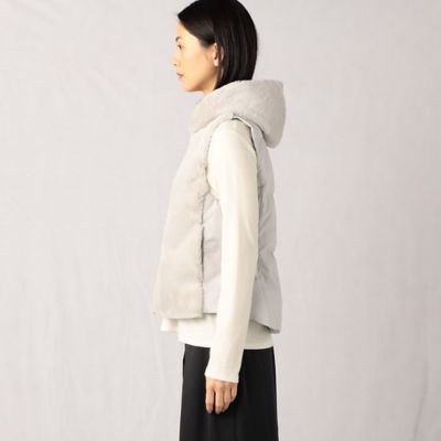 フェイクファー ダウンベスト（0817UA02） | ARTISAN (Women