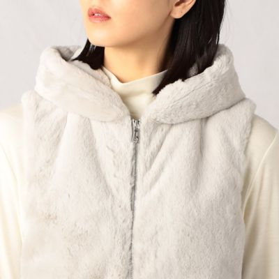 フェイクファー ダウンベスト（0817UA02） | ARTISAN (Women
