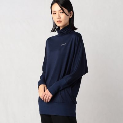 クリスタルロゴ入り　ウールハイネック　ドルマンチュニック（０８２０ＥＡ０８）