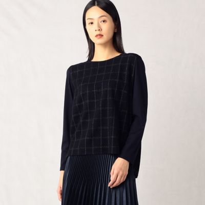 ＜ARTISAN (Women)＞チェックフロッキー　プルオーバー（０８２０ＥＢ０４）