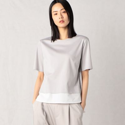 ＜ARTISAN (Women)＞コットンレイヤード　プルオーバー（０８２０ＥＣ０４）