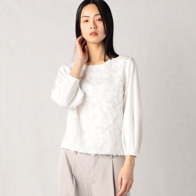 ＜ARTISAN (Women)＞ペイズリー柄カットジャガード　プルオーバー（０８２０ＥＣ０５）