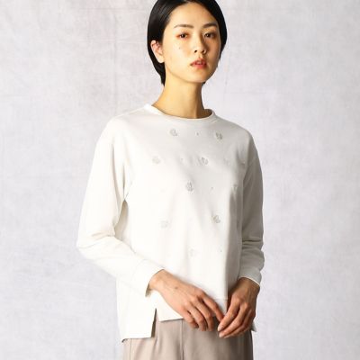 ＜ARTISAN (Women)＞ガラスビーズ刺繍　プルオーバー（０８２０ＥＴ０２）