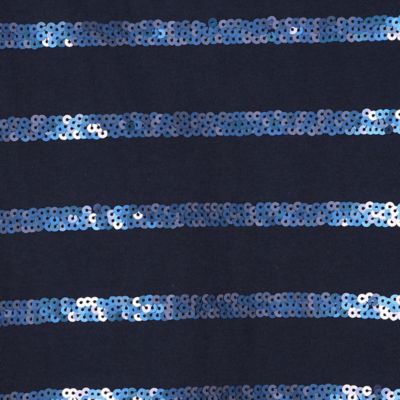 ボーダー刺繍フレンチスリーブＴシャツ（０８２０ＥＴ２４）