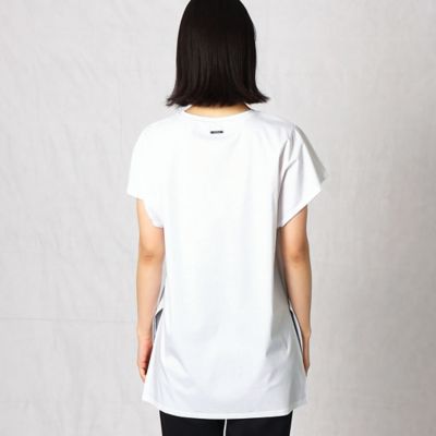 格子柄箔プリント　オーバーＴシャツ（０８２０ＥＹ１６）