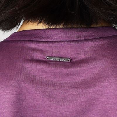レーヨンシルク　ネックタックＴシャツ（０８２０ＥＹ１８）