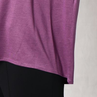 レーヨンシルク　ネックタックＴシャツ（０８２０ＥＹ１８）