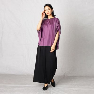 レーヨンシルクスリーブタックＴシャツ（０８２０ＥＹ１９）