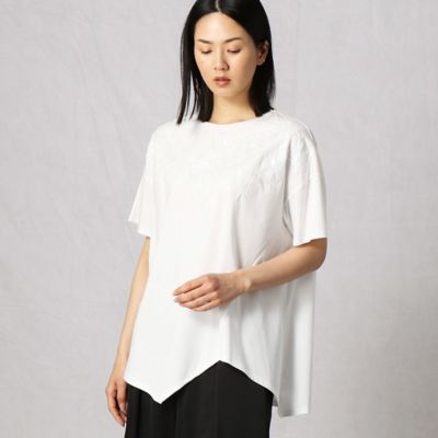 ＜ARTISAN (Women)＞ノルディック柄スパンコール刺繍チュニックＴシャツ（０８２０ＥＹ２７）