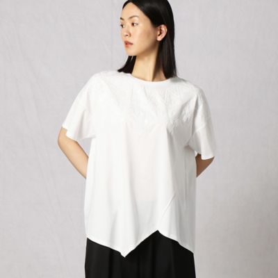 ノルディック柄スパンコール刺繍チュニックＴシャツ（０８２０ＥＹ２７）