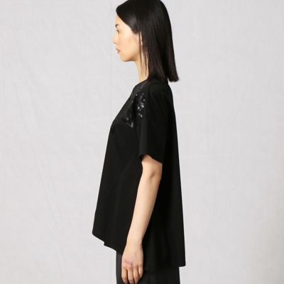 ノルディック柄スパンコール刺繍チュニックＴシャツ（０８２０ＥＹ２７）