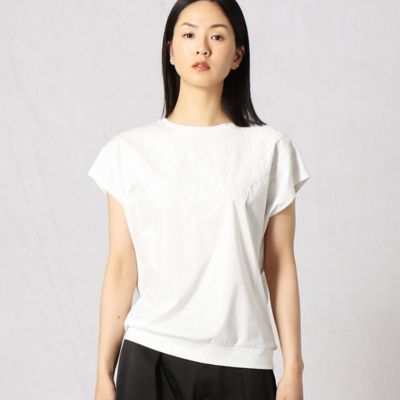 ＜ARTISAN (Women)＞ノルディック柄スパンコール刺繍Ｔシャツ（０８２０ＥＹ２８）