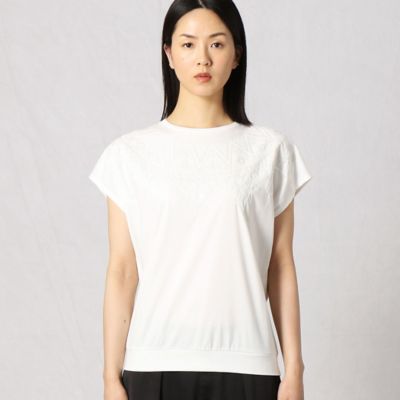 ノルディック柄スパンコール刺繍Ｔシャツ（０８２０ＥＹ２８）