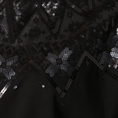 ノルディック柄スパンコール刺繍Ｔシャツ（０８２０ＥＹ２８）
