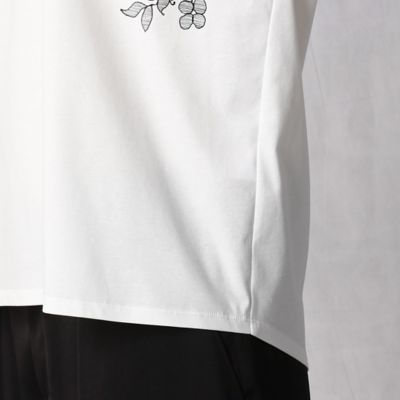 フラワーレース　プリントＴシャツ（０８２０ＥＹ３６）