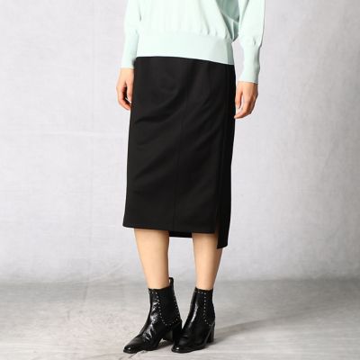 ＜ARTISAN (Women)＞ジャージースリットスカート（０８２２ＦＴ０１）