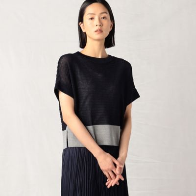＜ARTISAN (Women)＞【アンサンブル対応】ざっくり編み　クロップトニットプルオーバー（０８２３ＩＣ１８）