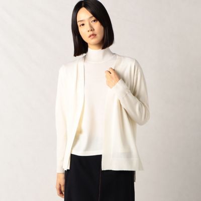 ＜ARTISAN (Women)＞【アンサンブル対応】スーパーファインメリノ　ウールニットカーディガン（０８２３ＩＥ０２）