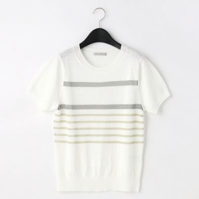 ＜ARTISAN (Women)＞ボーダーニットプルオーバー（０８２３ＩＹ１４）