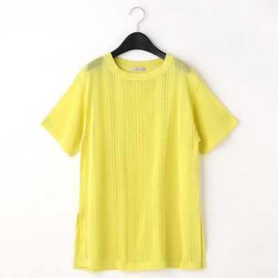 ＜ARTISAN (Women)＞すかし柄ニットチュニック（０８２３ＩＹ１５）