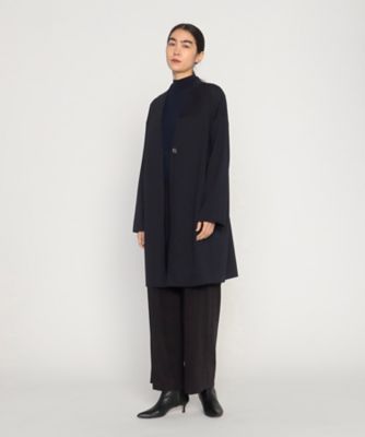 ＋サイズ 〕 シームレスオーバー ロングジャケット