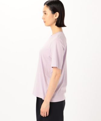 〔　＋サイズ　〕　スビンゴールドスムース　ラウンドネックＴシャツ（０８８０ＥＧ０７）