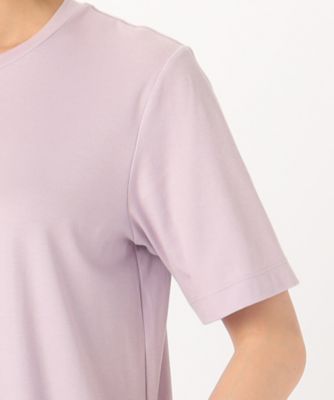 〔　＋サイズ　〕　スビンゴールドスムース　ラウンドネックＴシャツ（０８８０ＥＧ０７）