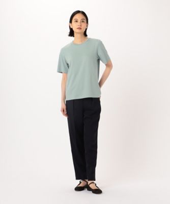 〔　＋サイズ　〕　スビンゴールドスムース　ラウンドネックＴシャツ（０８８０ＥＧ０７）