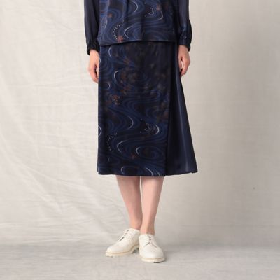 シルクサテンスカート（0897FA12） | ARTISAN (Women
