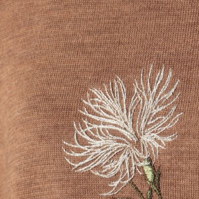 撫子刺繍　ニットチュニック（０８９７ＩＡ０７）