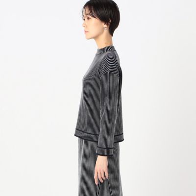ストライプ柄 ニットプルオーバー（1001IG01） | COMME