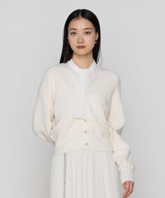 シャイニー畦編みニット カーディガン（1001IK01） | COMME CA