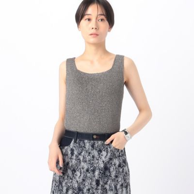 ＜COMME CA (Women)＞【前後２ＷＡＹ】グリッターリブニット　タンクトップ（１００５ＩＧ０５）