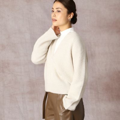 ＜COMME CA (Women)＞フォックス　ジップアップカーディガン（１００６ＩＲ１０）