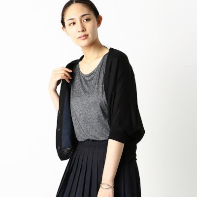 ＜COMME CA (Women)＞ショート丈　リネン　カーディガン（１０２０ＩＴ１０）