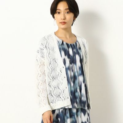 ＜COMME CA (Women)＞透かし柄　カーディガン（１０２５ＩＹ１０）