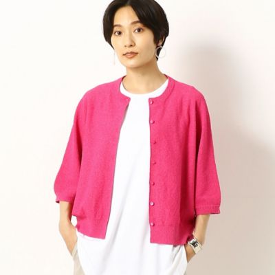 ＜三越伊勢丹/公式＞【SALE】COMME CA (Women)/コムサ 和紙 カーディガン ピンク トップス【三越伊勢丹/公式】